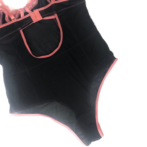 Fashion Nova Lace Mesh Body-Suit - Picture 5 of 5